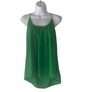 Honey Punch‎ Size Small Green Chiffon Blouse